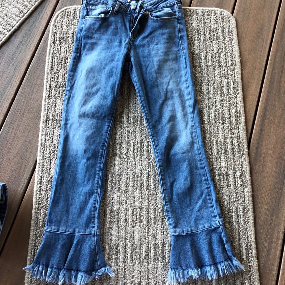 William Rast crop flare jeans